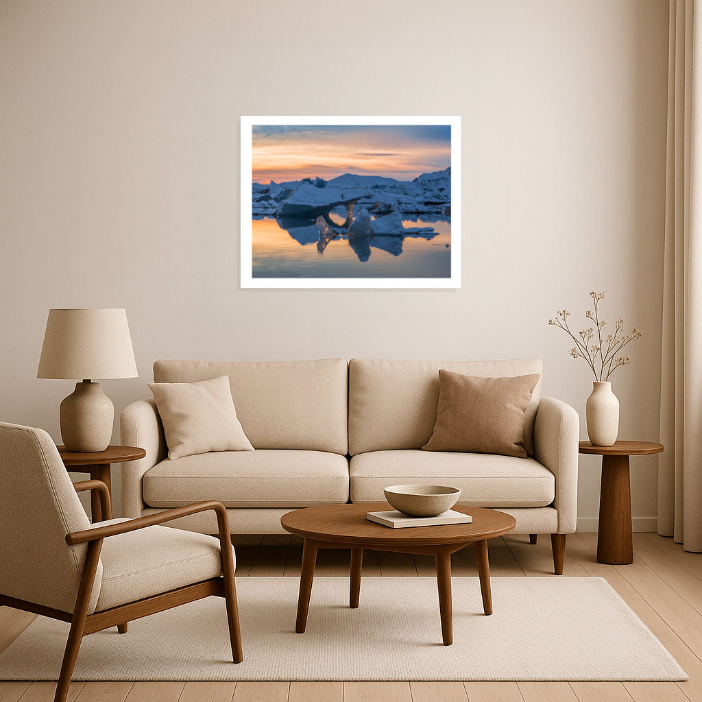 Shadows and Light on the Icy Expanse