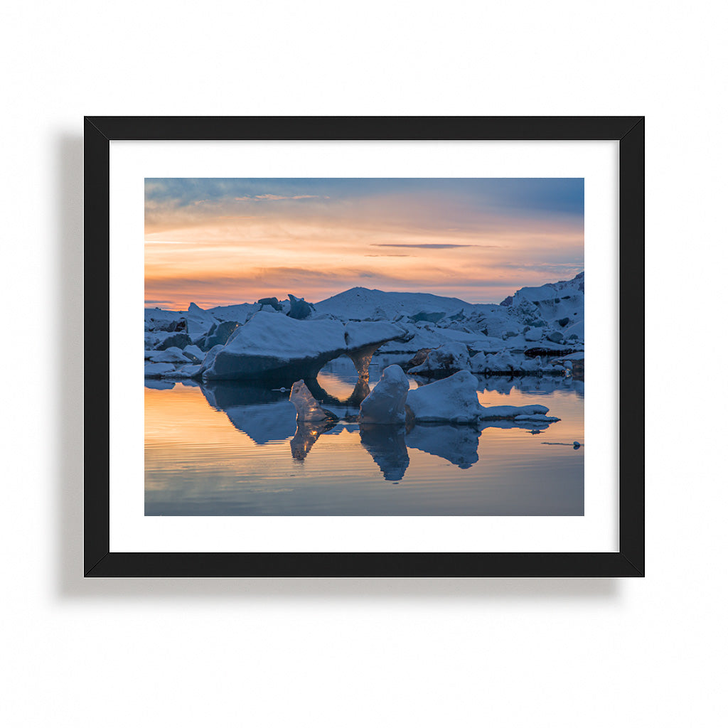 Shadows and Light on the Icy Expanse