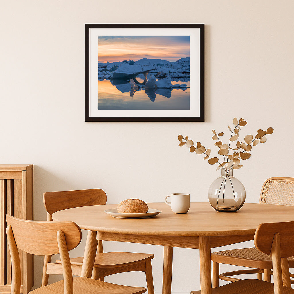 Shadows and Light on the Icy Expanse