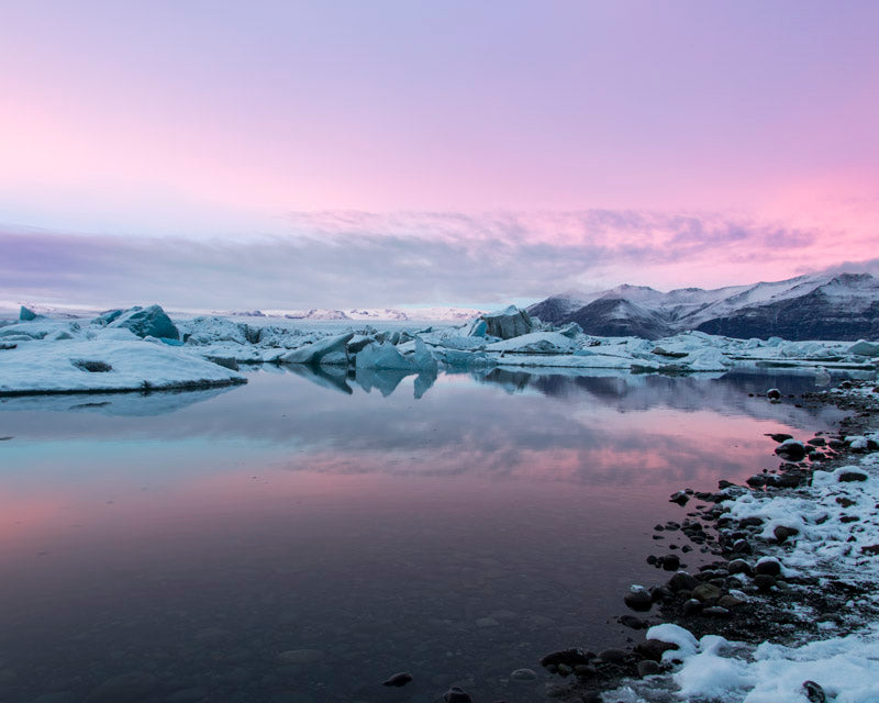 Twilight Reflections- The Arctic Embrace