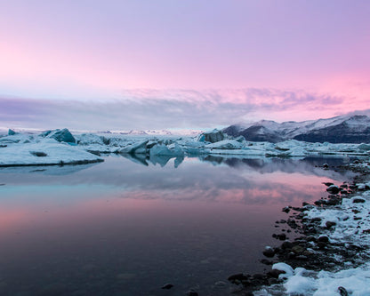 Twilight Reflections- The Arctic Embrace